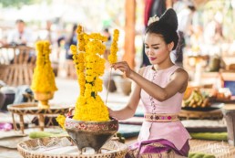 Femme qui fais le Mak Beng à Vientiane