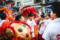 Fêtes chinoise à Yangon en Birmanie