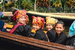 Femmes de l'ethnie Pa'O le lac Inlé en Birmanie