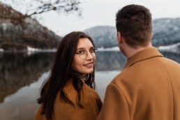 Séance engagement en hiver dans les Vosges