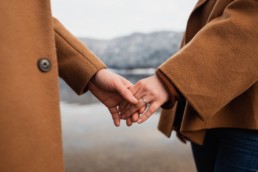 Séance engagement en hiver dans les Vosges