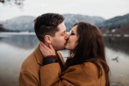 Séance engagement en hiver dans les Vosges