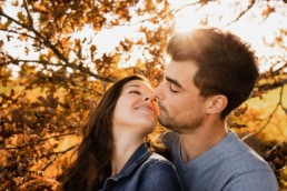 Séance couple en automne dans les Vosges