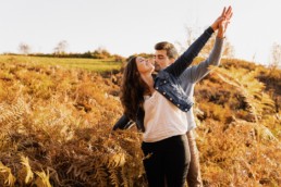 Séance couple en automne dans les Vosges