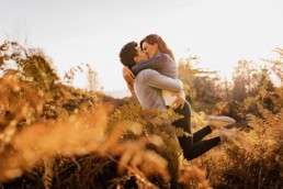 Séance couple en automne dans les Vosges