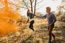 Séance couple en automne dans les Vosges