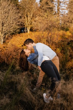 Séance couple en automne dans les Vosges