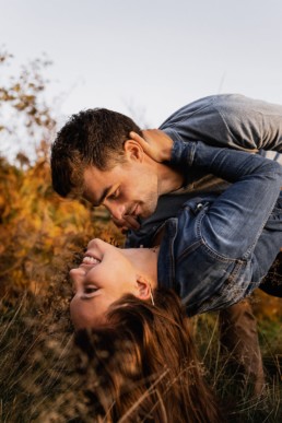 Séance couple en automne dans les Vosges