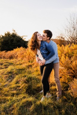 Séance couple en automne dans les Vosges