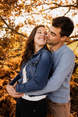 Séance couple en automne dans les Vosges