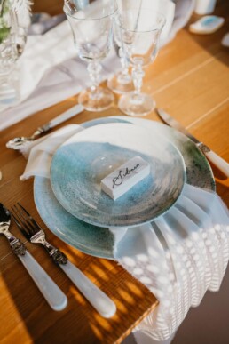 Table de mariage en hiver