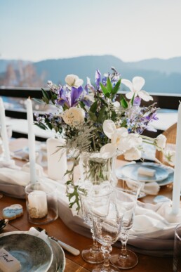 Table de mariage en hiver