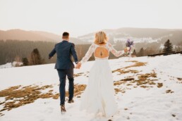 Mariage en hiver dans les Vosges