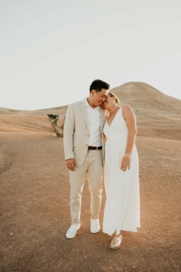 Mariage dans le désert d'Agafay au Maroc